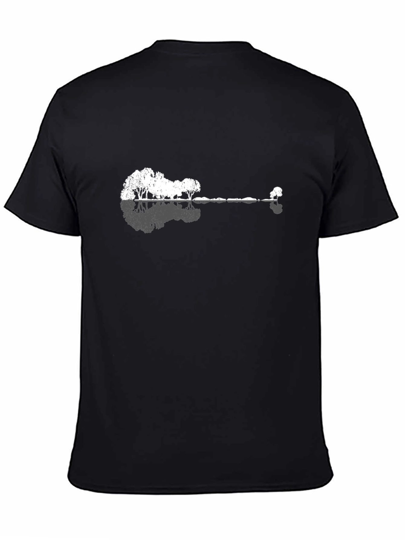 Nature Guitar T-Shirt - Black Cotton Tee