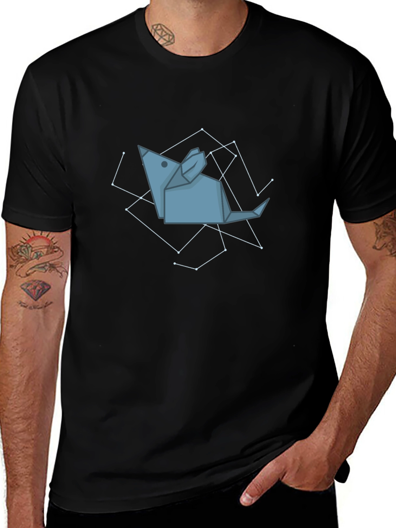 Origami Mouse Constellation Graphic Tee