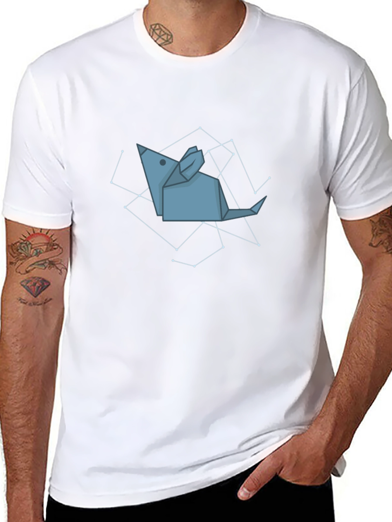 Origami Mouse Constellation Graphic Tee