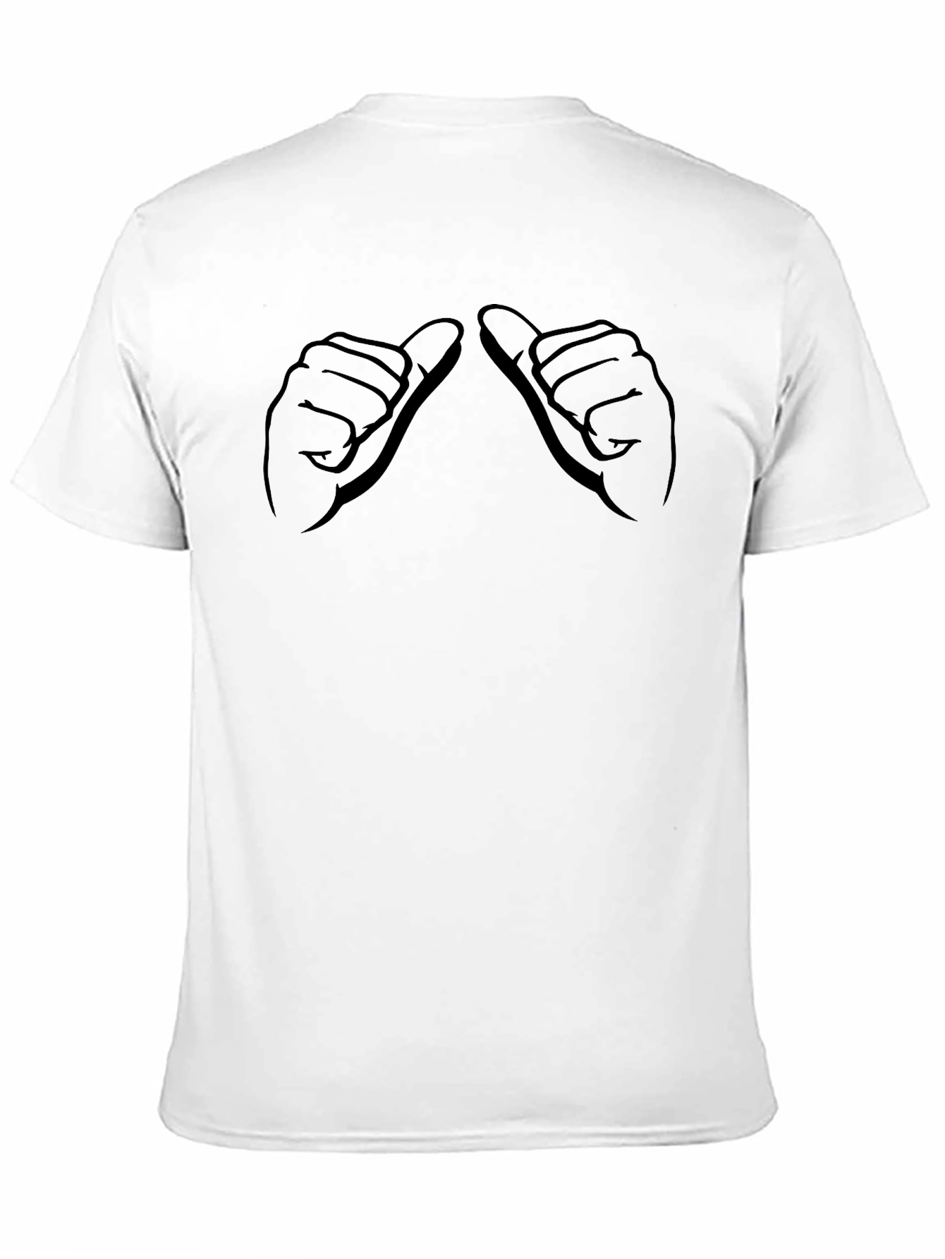 Black Double Thumbs Up Graphic Tee