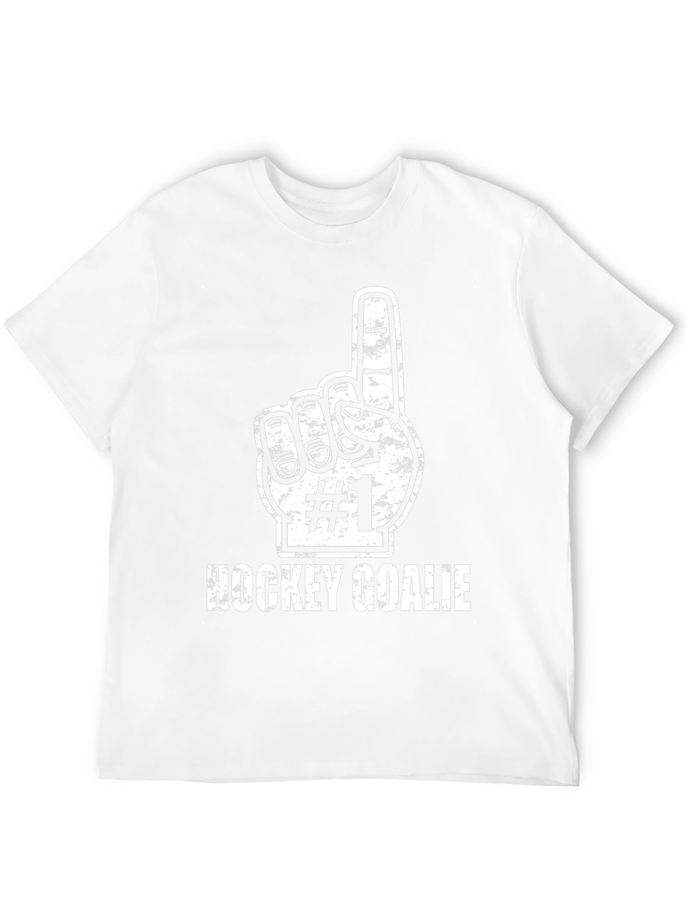Hockey Goalie #1 Fan T-Shirt - Black Cotton Tee