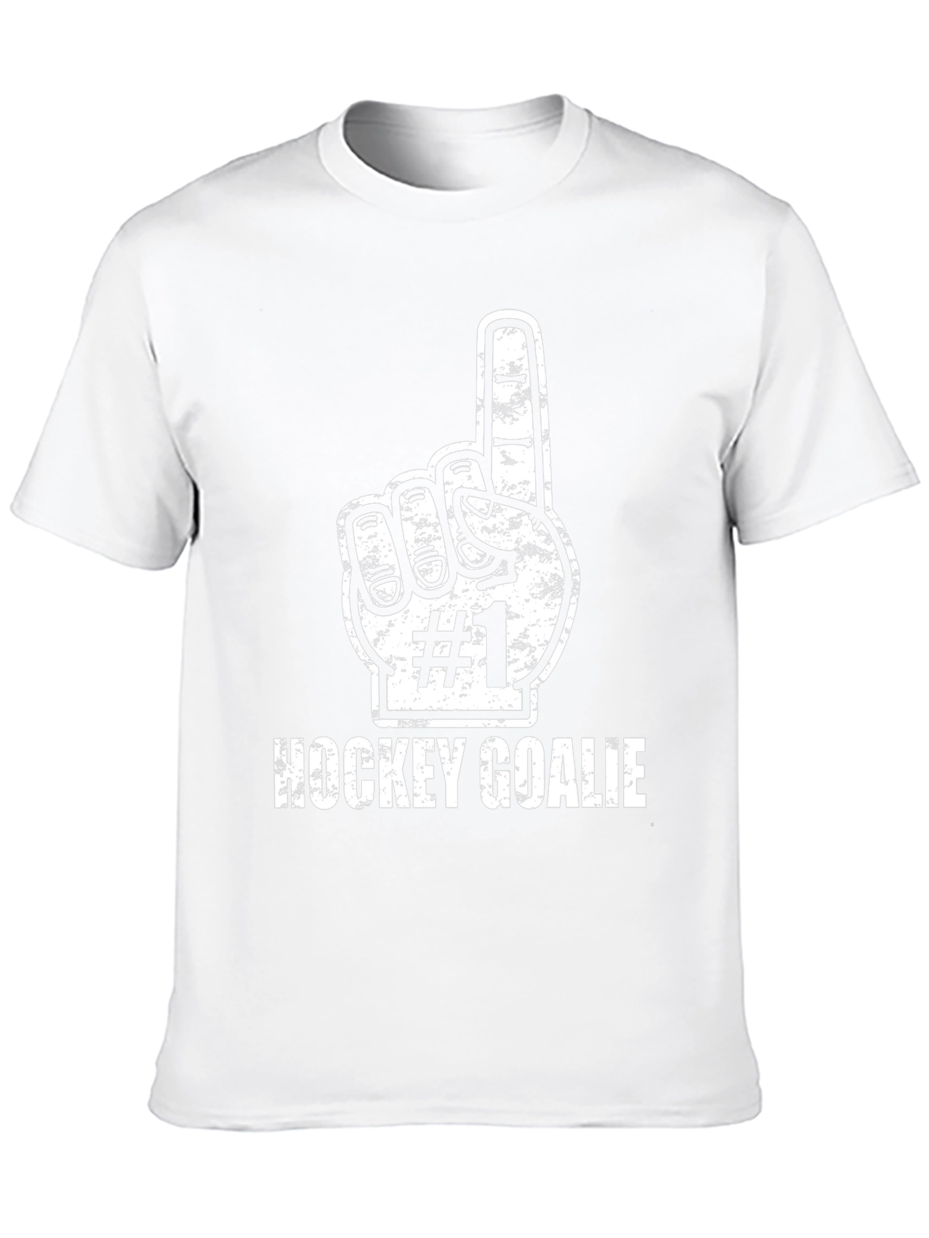 Hockey Goalie #1 Fan T-Shirt - Black Cotton Tee