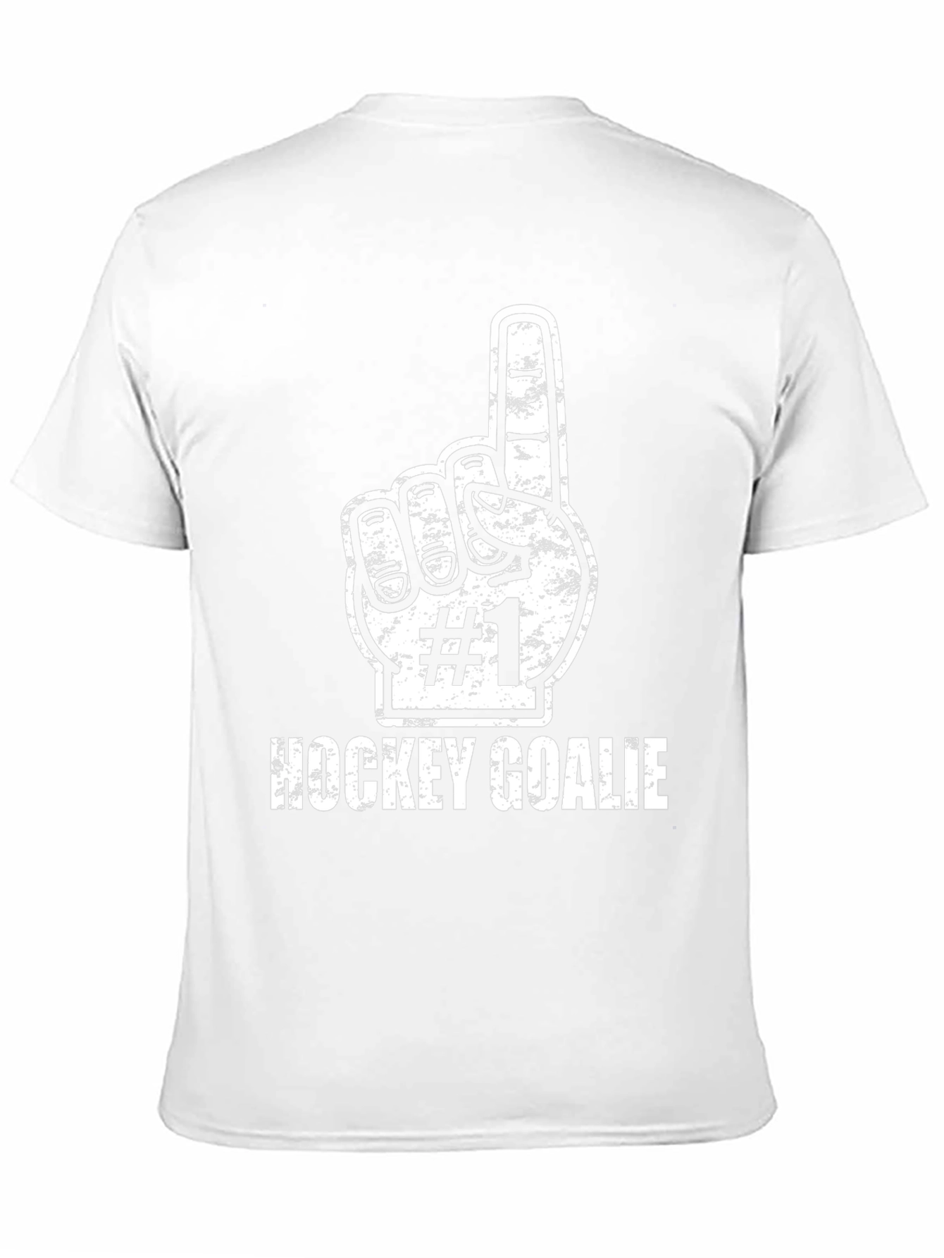 Hockey Goalie #1 Fan T-Shirt - Black Cotton Tee