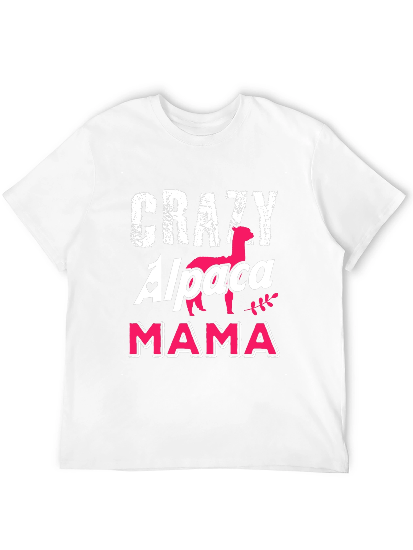 Crazy Alpaca Mama Black T-Shirt