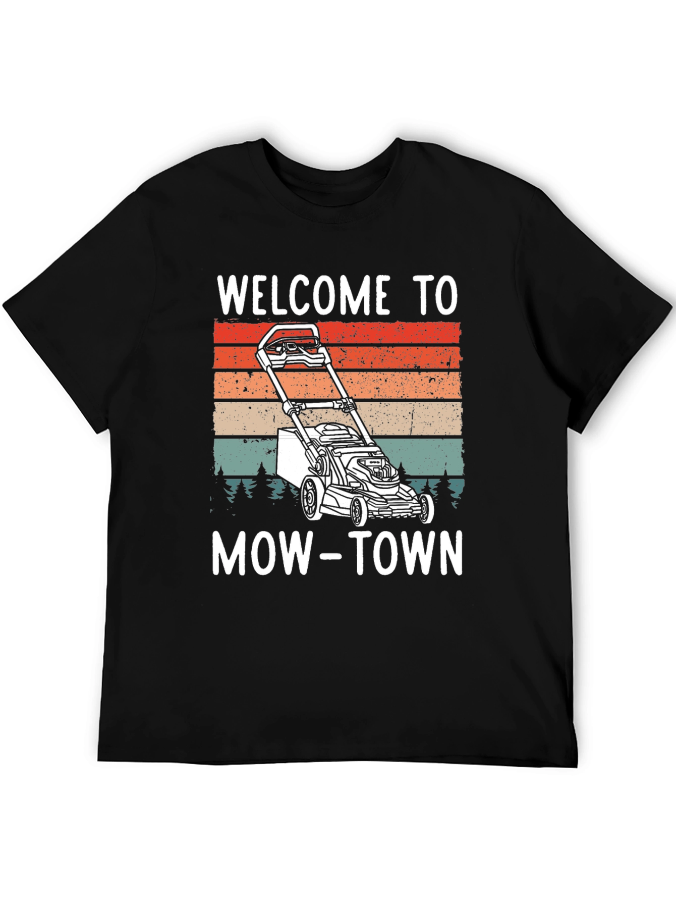 Welcome to Mow-Town T-Shirt - Lawn Mower Design