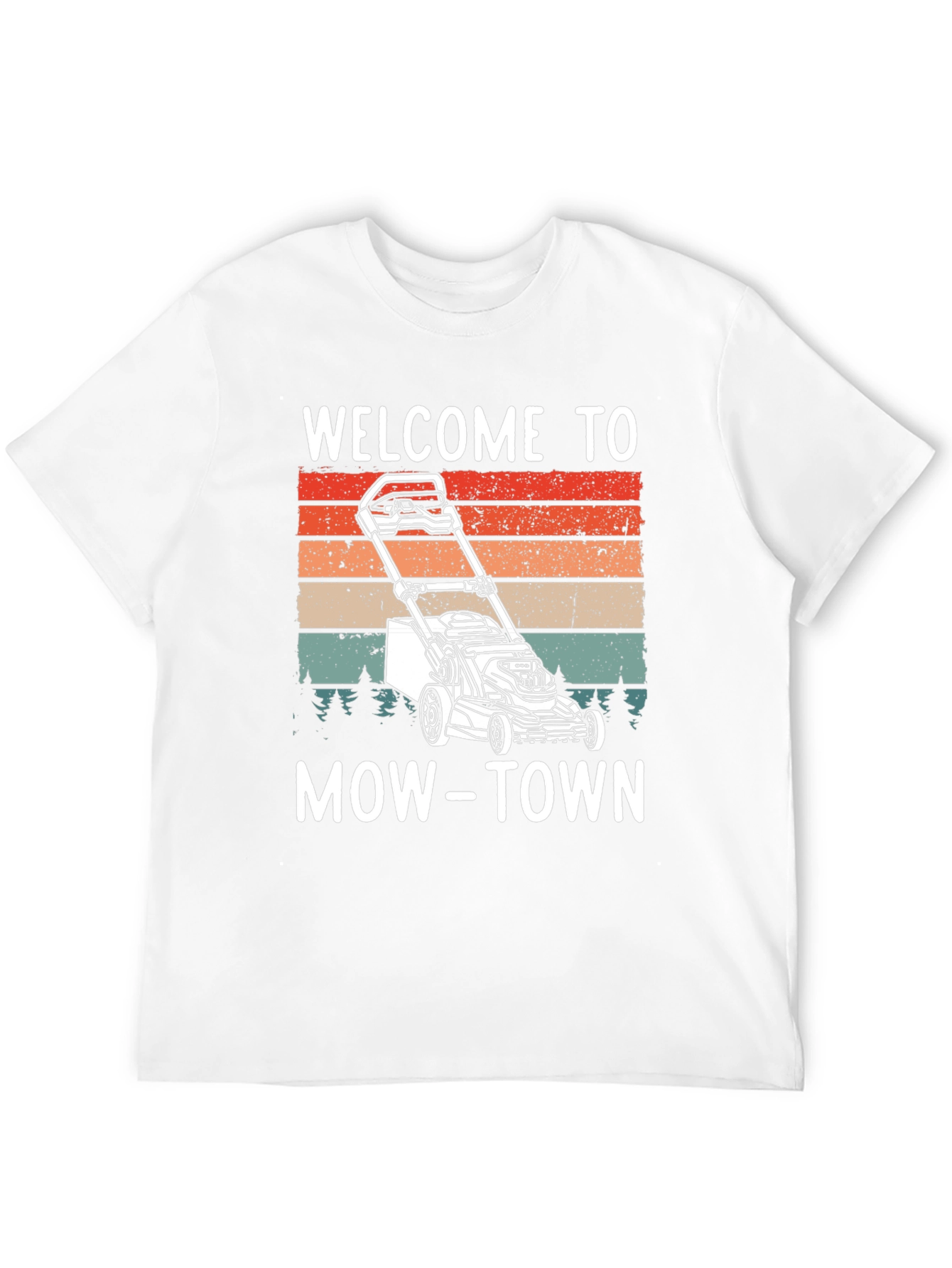 Welcome to Mow-Town T-Shirt - Lawn Mower Design