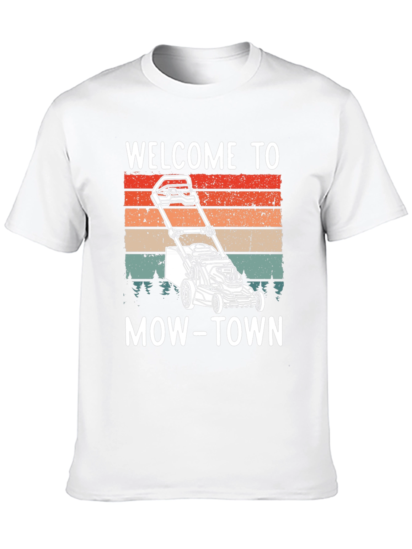 Welcome to Mow-Town T-Shirt - Lawn Mower Design