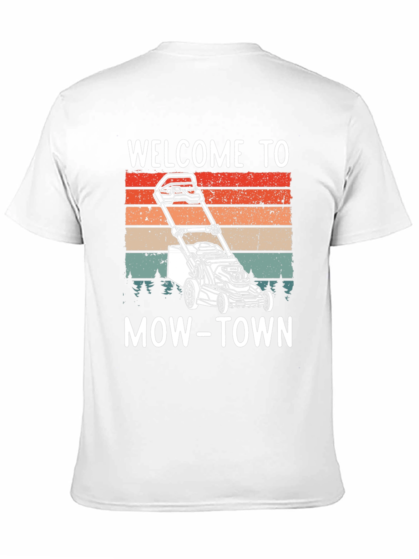 Welcome to Mow-Town T-Shirt - Lawn Mower Design