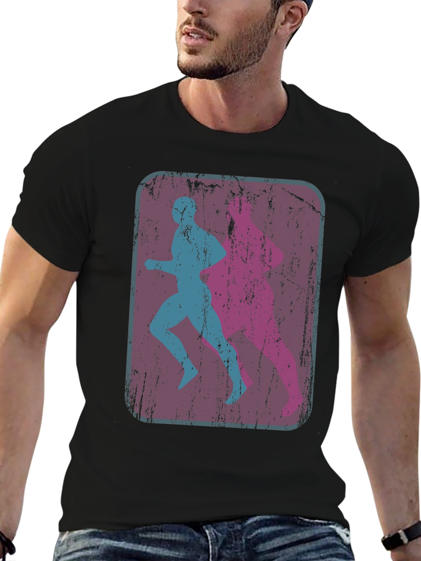 Retro Runner Graphic T-Shirt