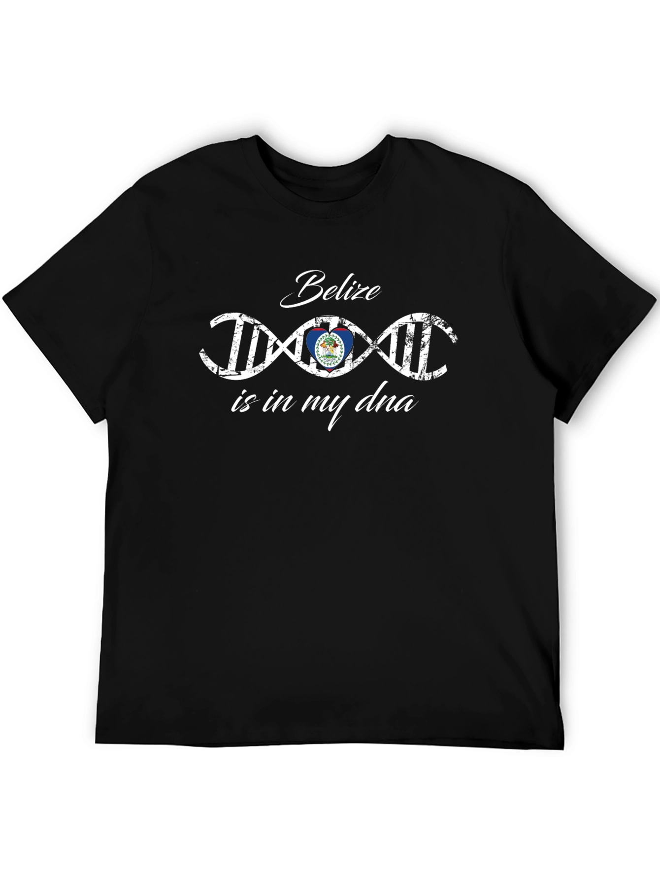 Belize DNA T-Shirt - Black Cotton Tee