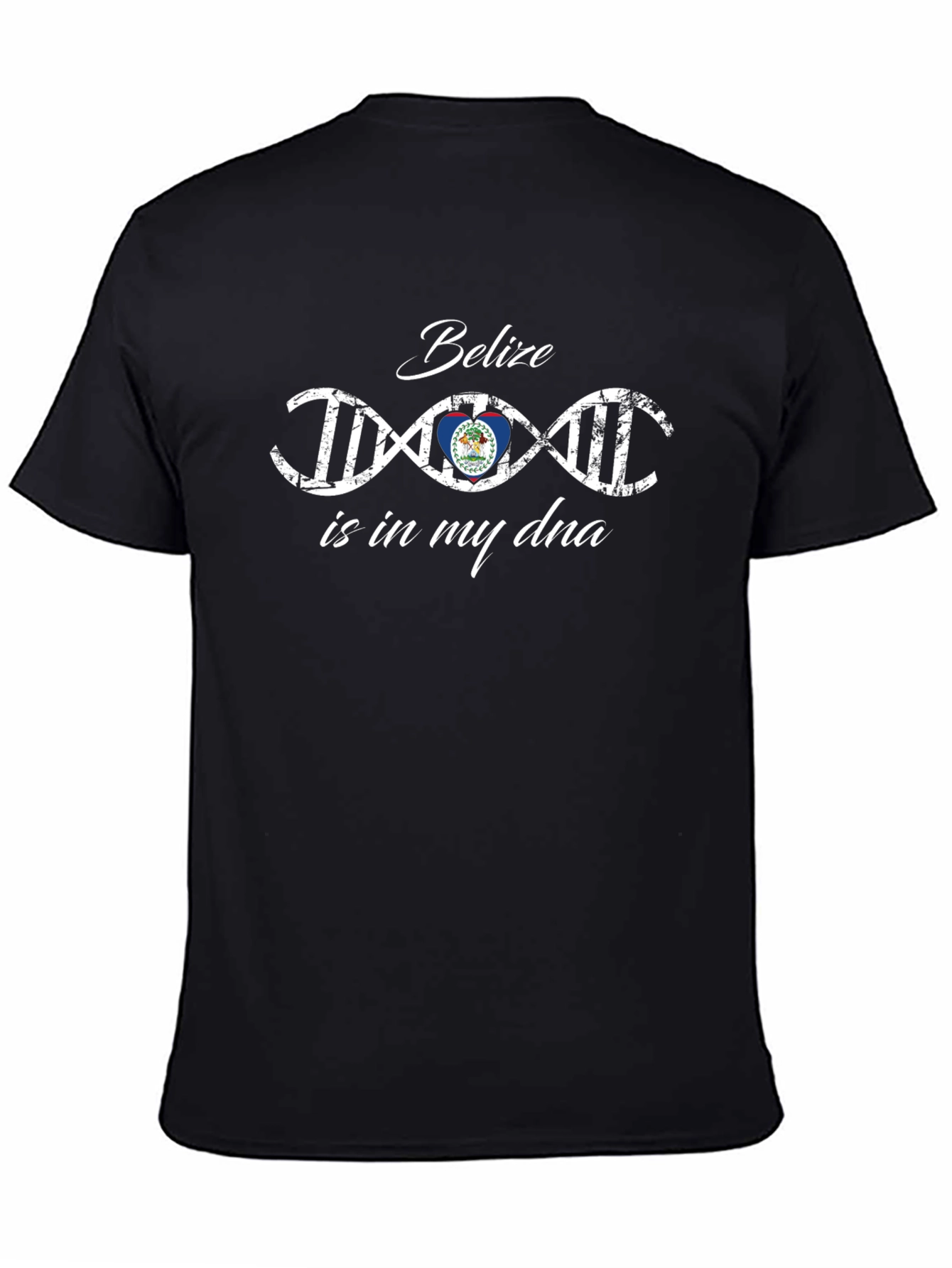 Belize DNA T-Shirt - Black Cotton Tee