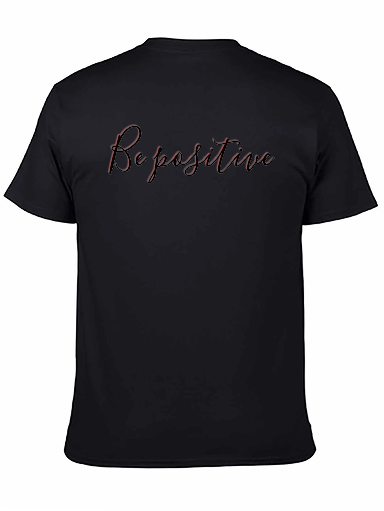 Be Positive Black T-Shirt - Casual Wear
