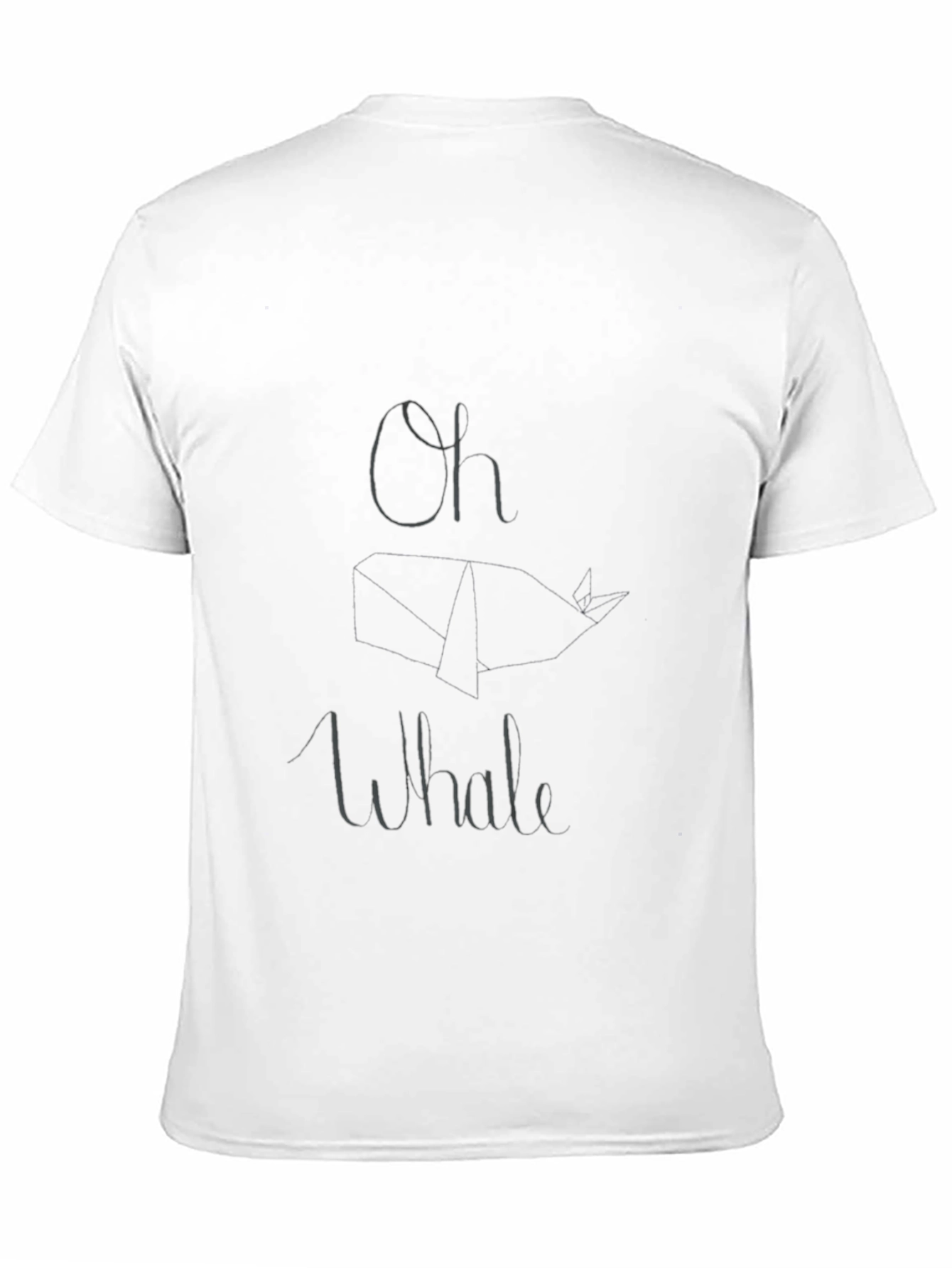 Oh Whale T-Shirt - Black Cotton Casual Tee