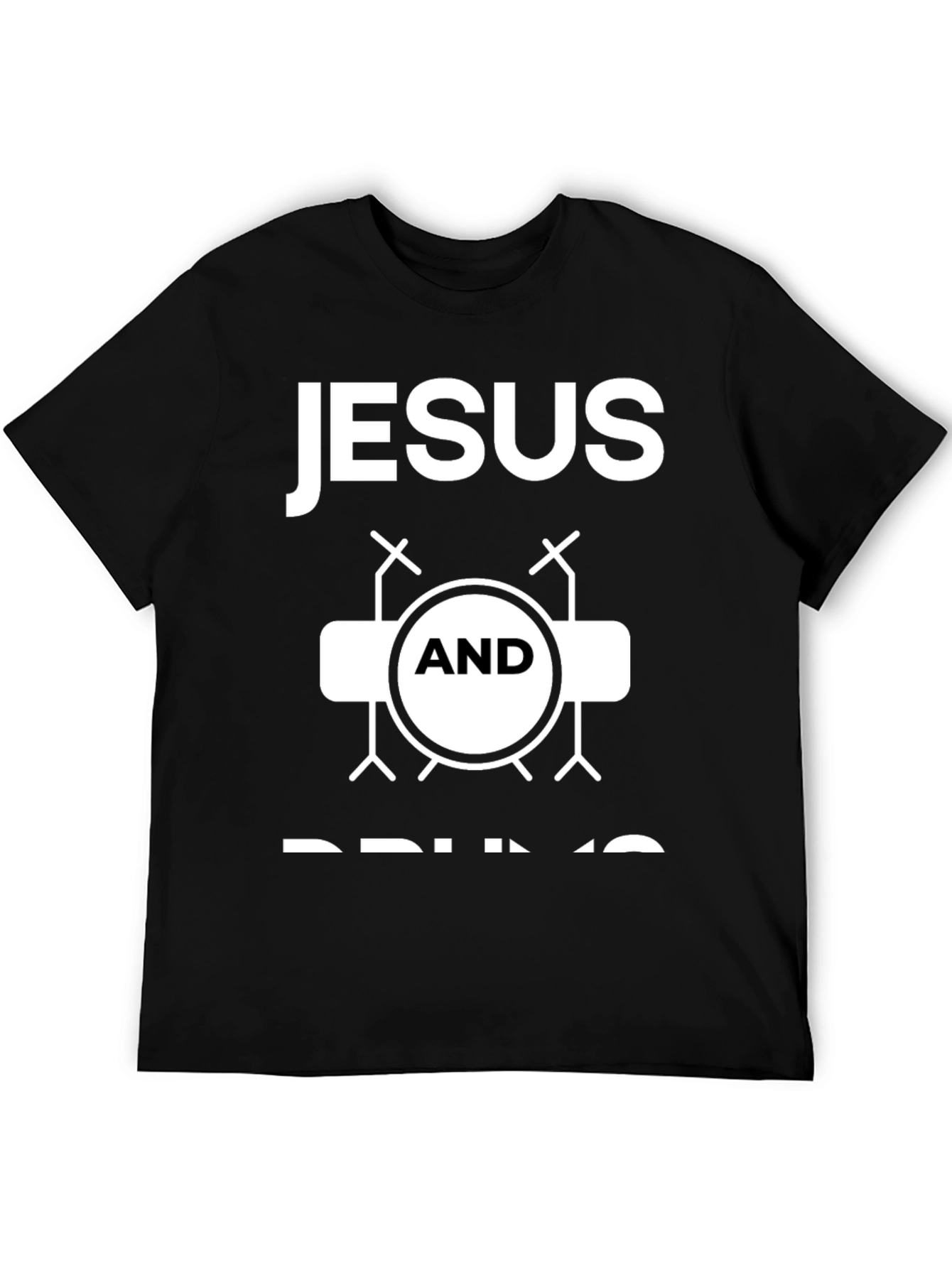 Jesus and Drums Graphic T-Shirt