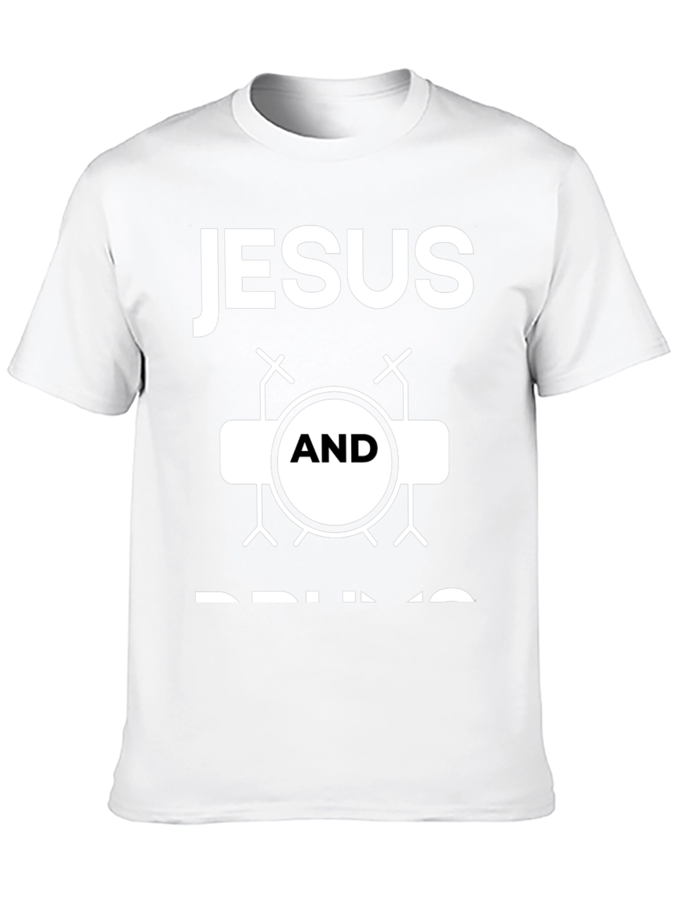 Jesus and Drums Graphic T-Shirt
