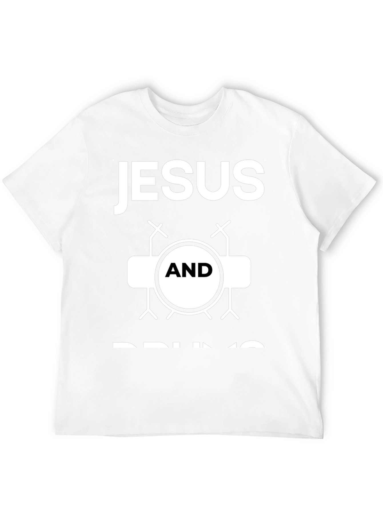 Jesus and Drums Graphic T-Shirt