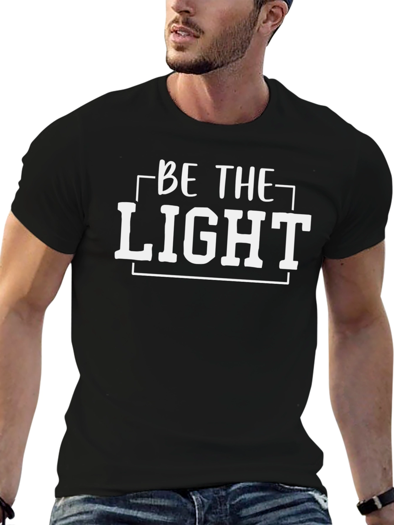 Be The Light Black Graphic Tee