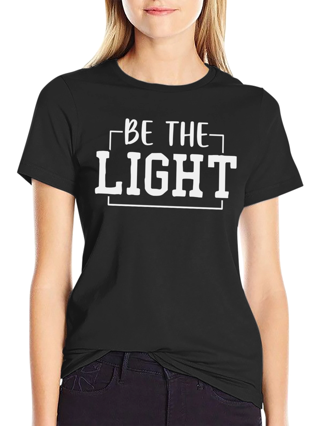 Be The Light Black Graphic Tee