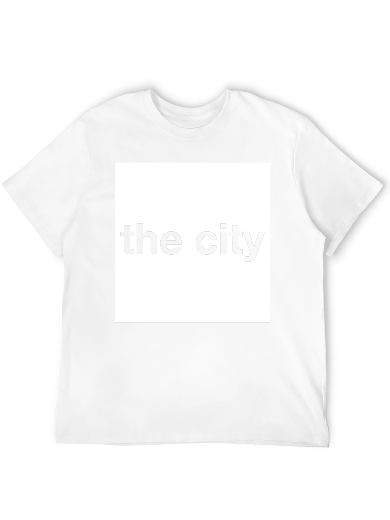 The City Graphic Tee - Black Crew Neck T-Shirt