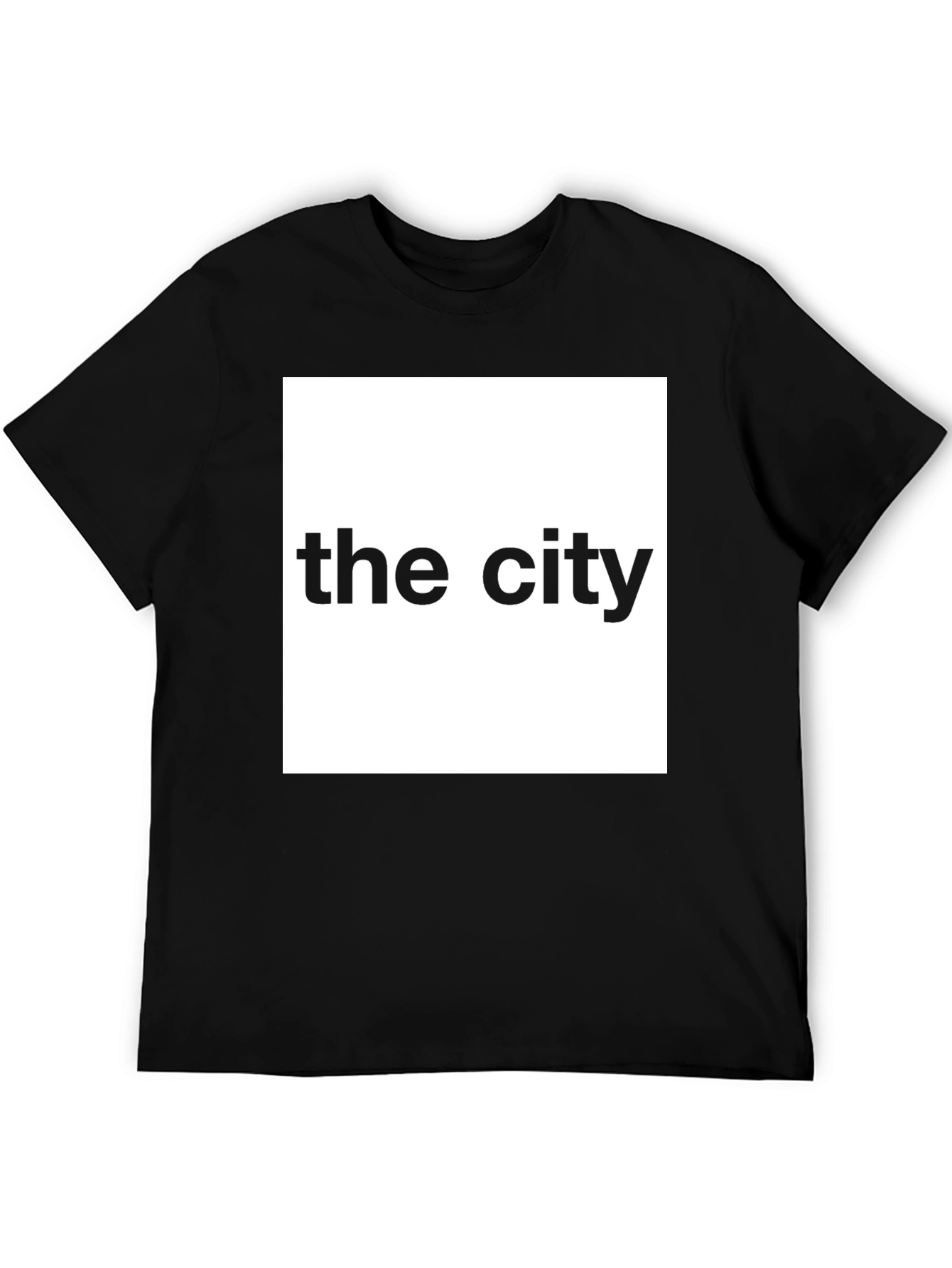 The City Graphic Tee - Black Crew Neck T-Shirt