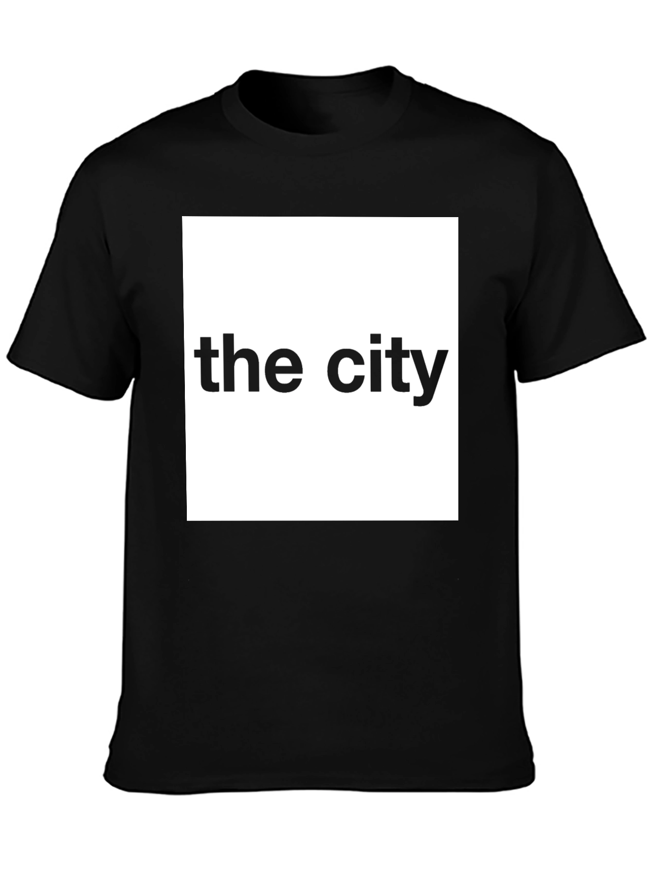 The City Graphic Tee - Black Crew Neck T-Shirt