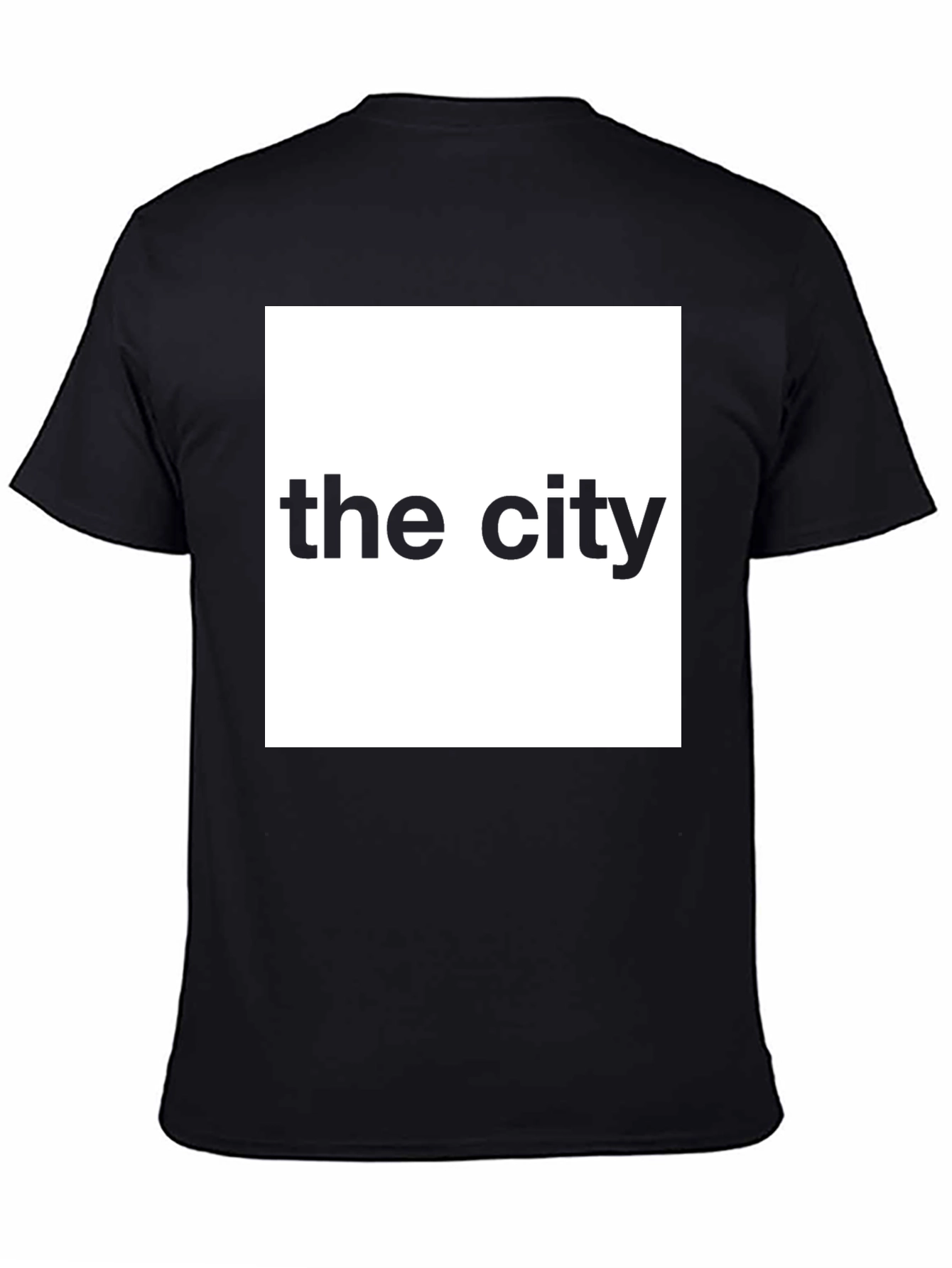 The City Graphic Tee - Black Crew Neck T-Shirt