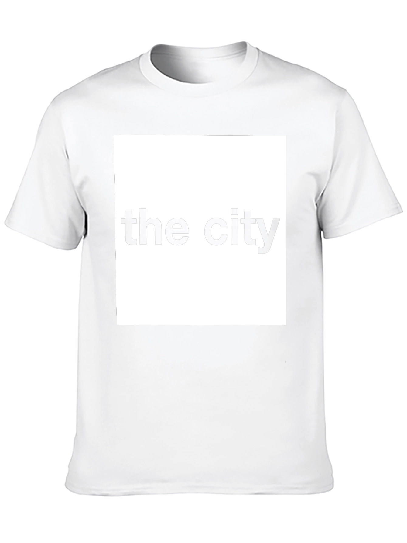 The City Graphic Tee - Black Crew Neck T-Shirt