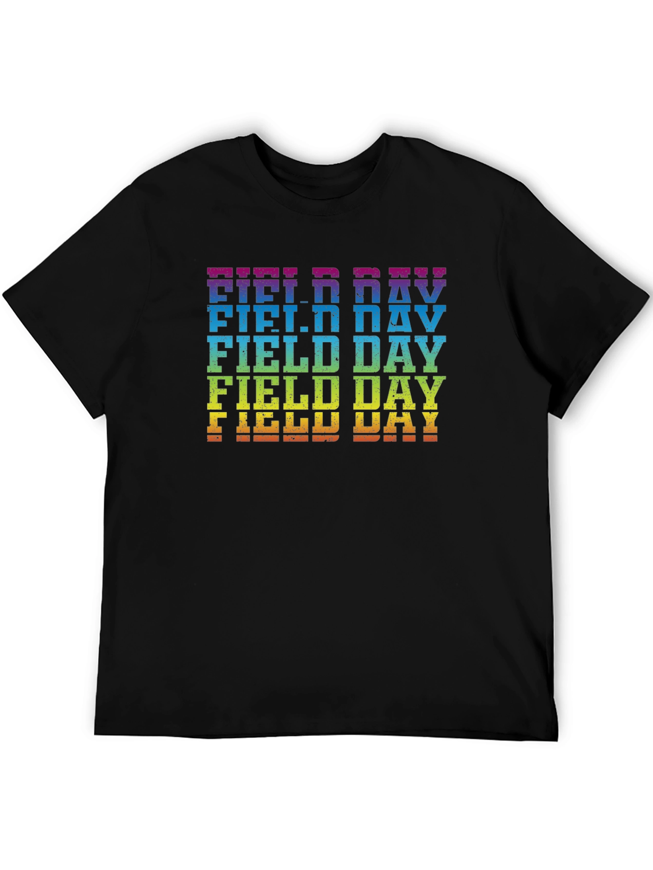 Rainbow Field Day Graphic Tee - Black
