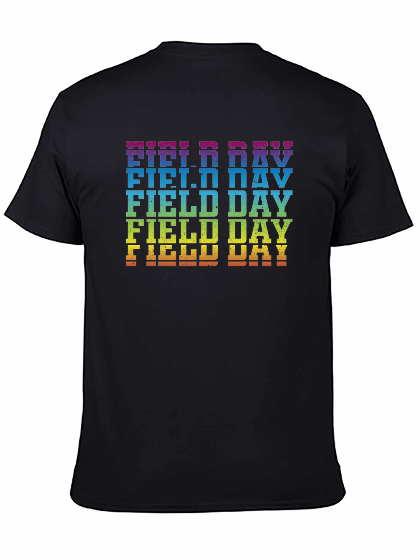 Rainbow Field Day Graphic Tee - Black