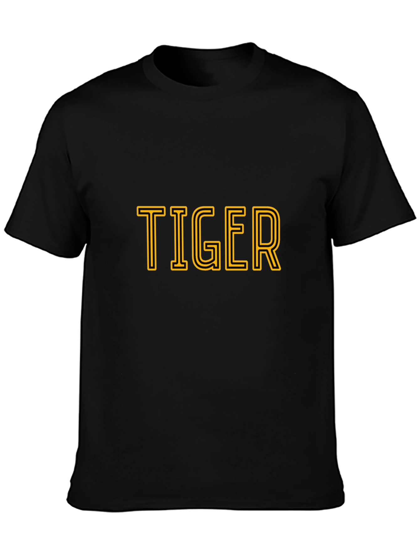 Tiger Graphic Tee - Bold Black T-Shirt