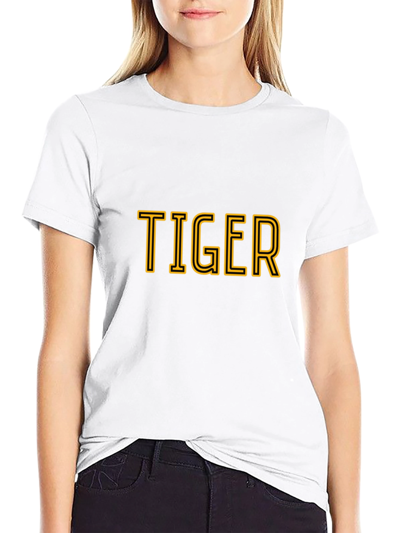 Tiger Graphic Tee - Bold Black T-Shirt