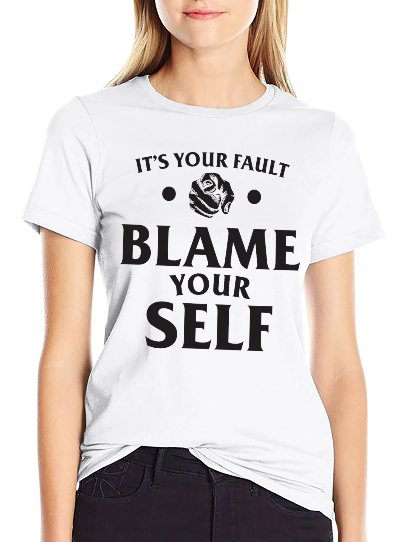 Blame Yourself Graphic Tee - Dark Humor T-Shirt