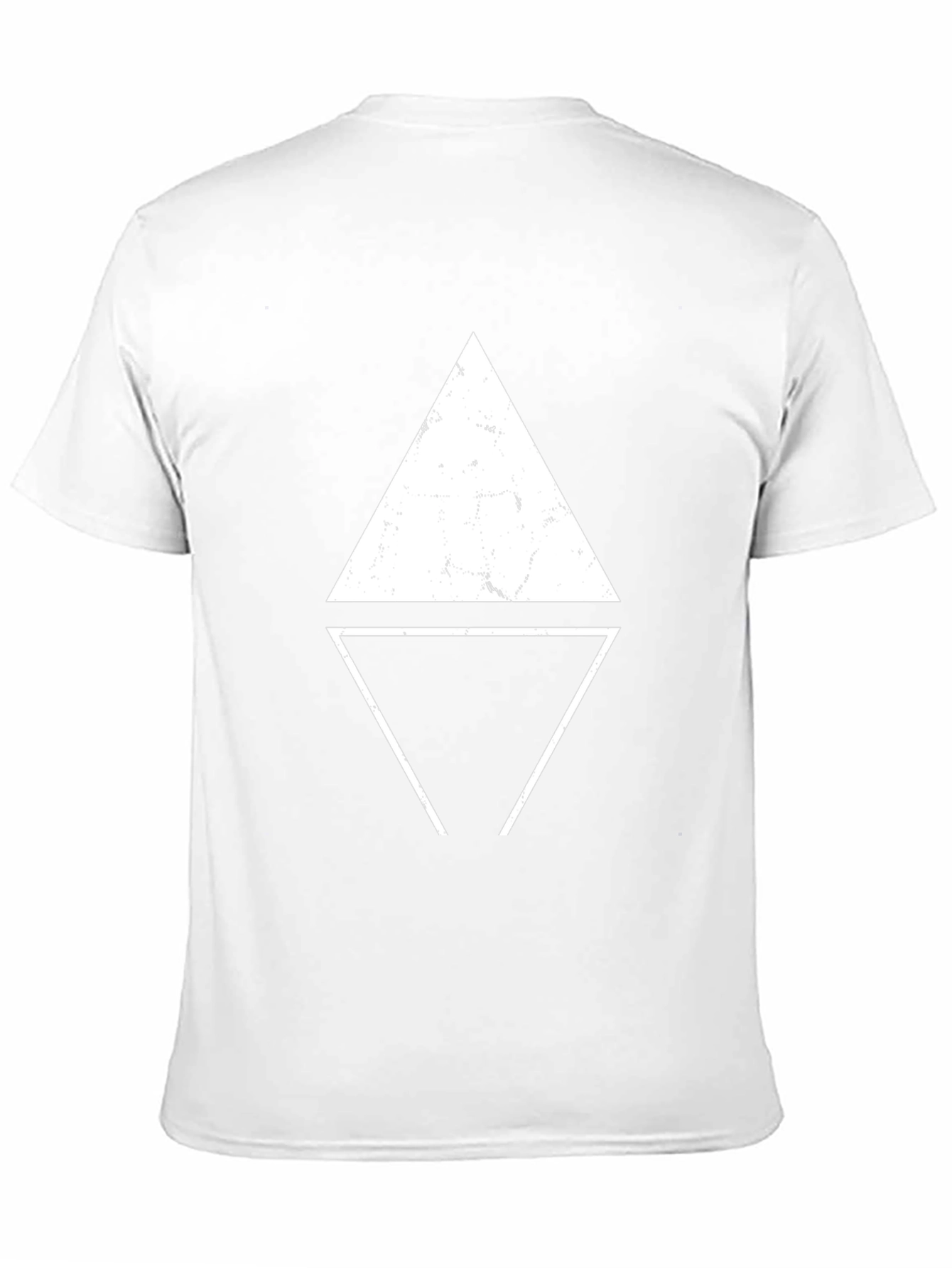 Geometric Triangle Graphic Black T-Shirt