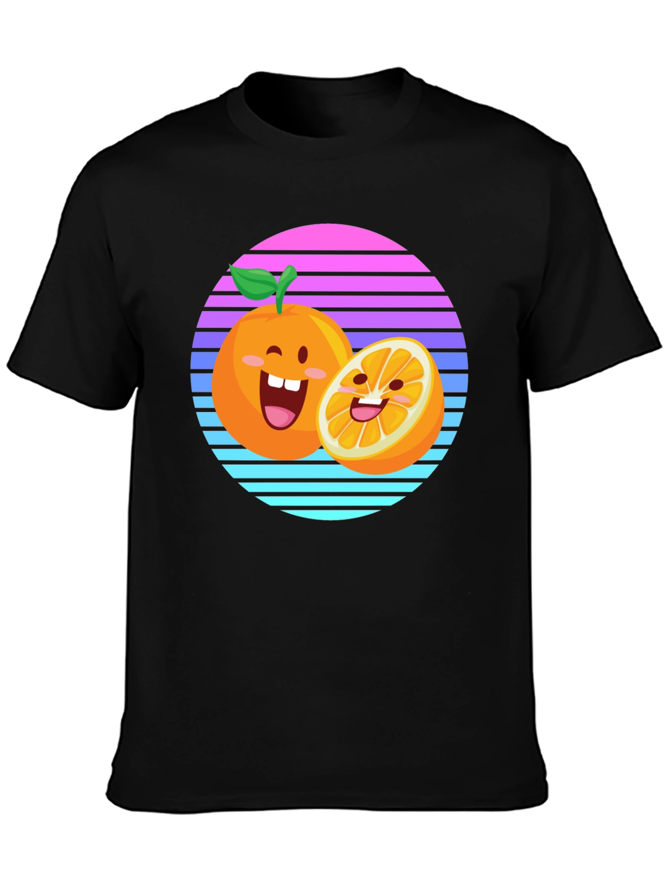 Cartoon Orange Sunset T-Shirt