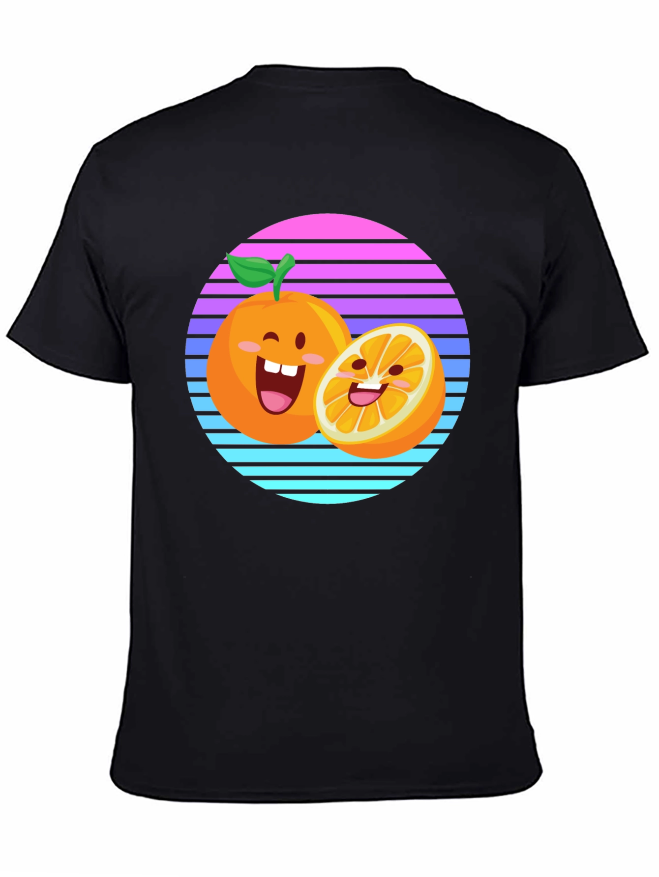 Cartoon Orange Sunset T-Shirt