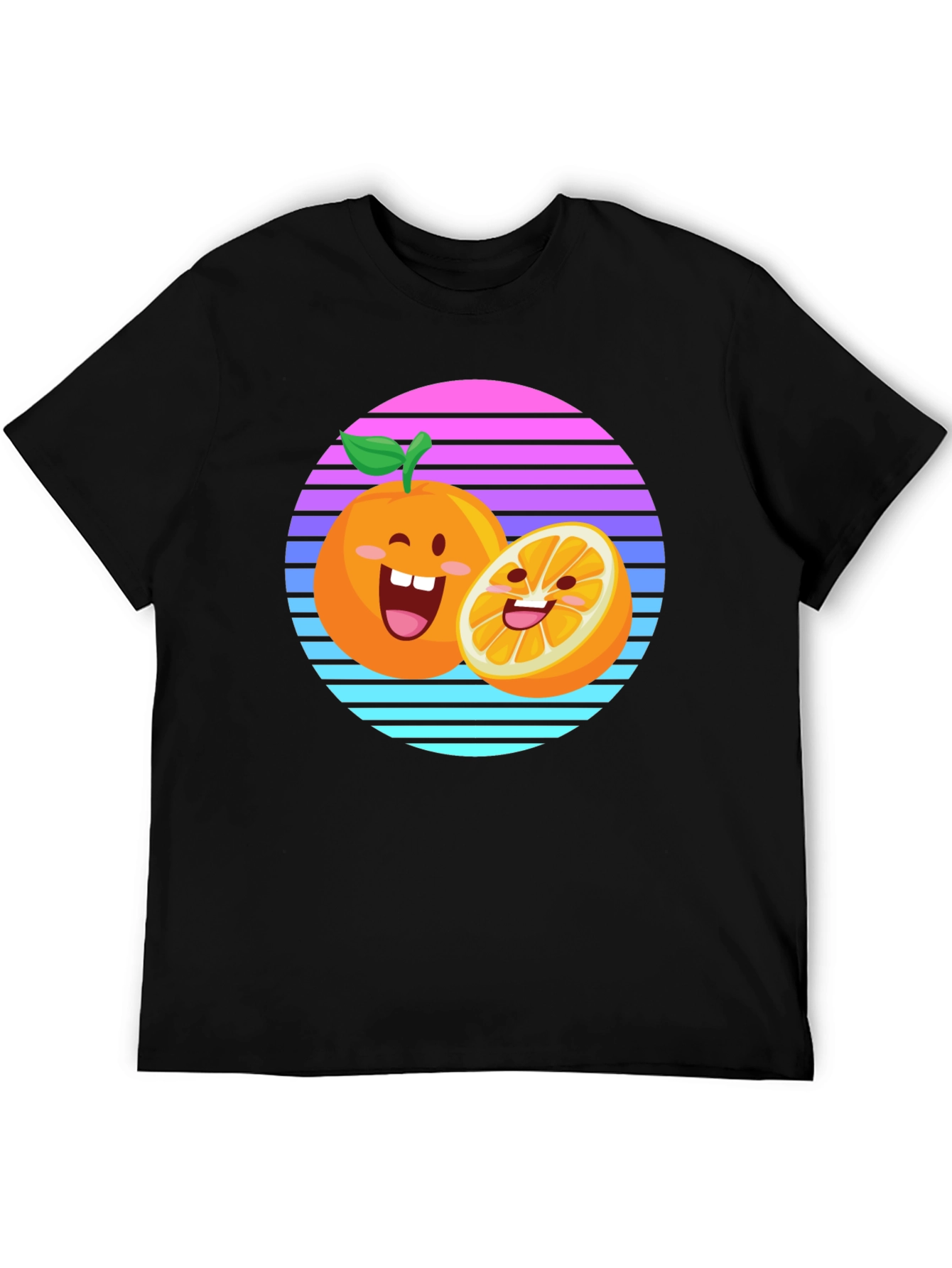 Cartoon Orange Sunset T-Shirt
