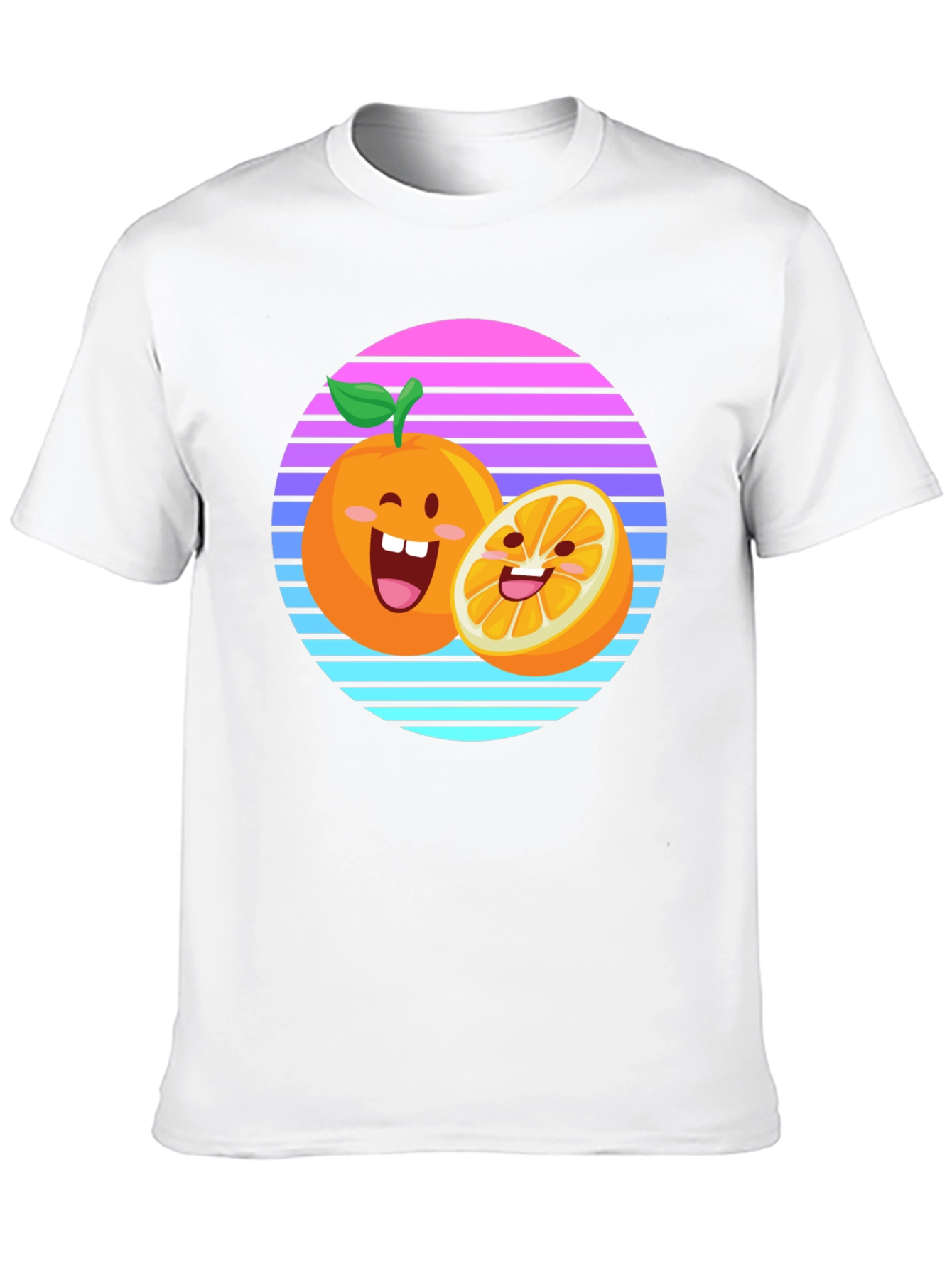 Cartoon Orange Sunset T-Shirt
