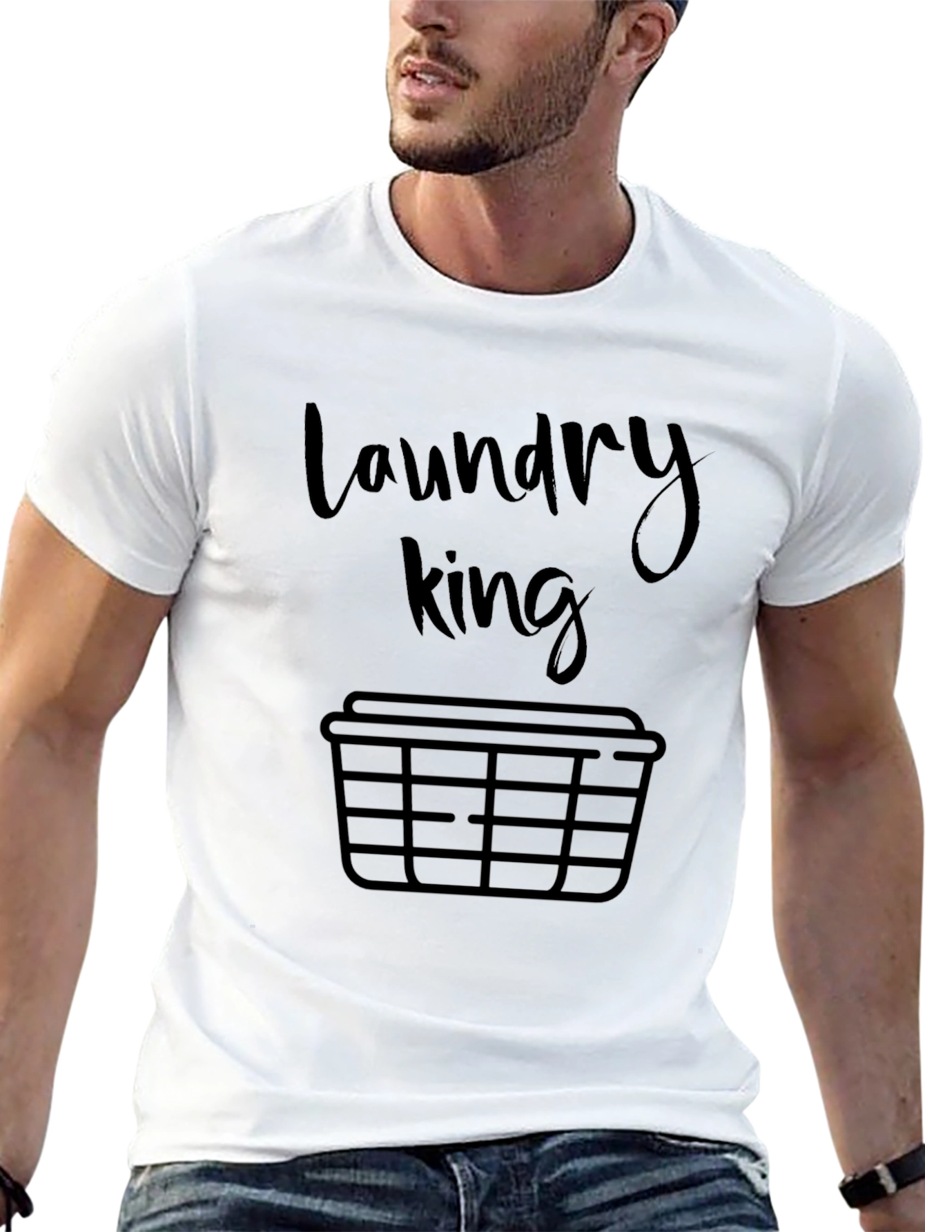 Laundry King Graphic T-Shirt - Funny Mens Tee