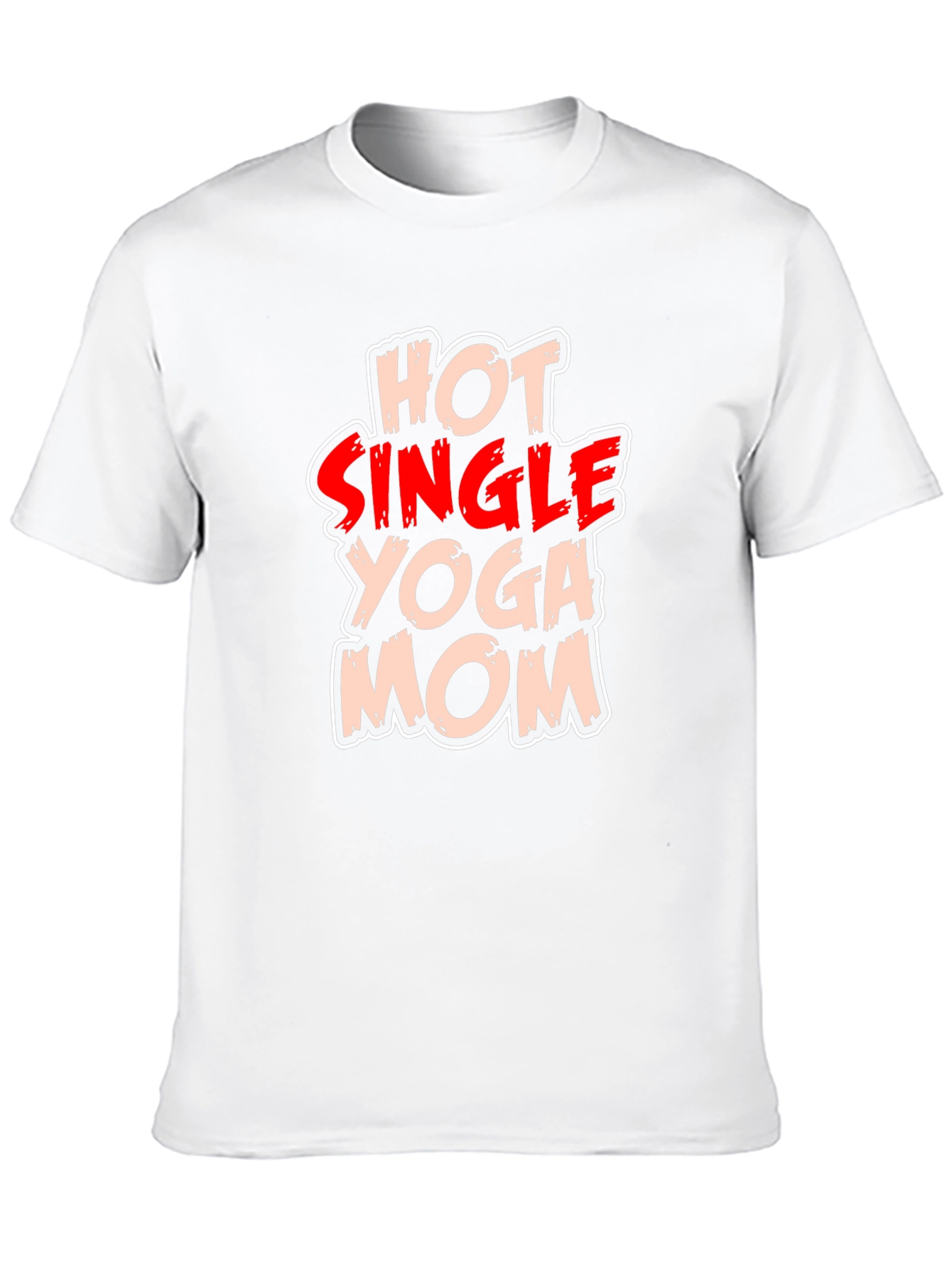 Hot Single Yoga Mom T-Shirt - Black