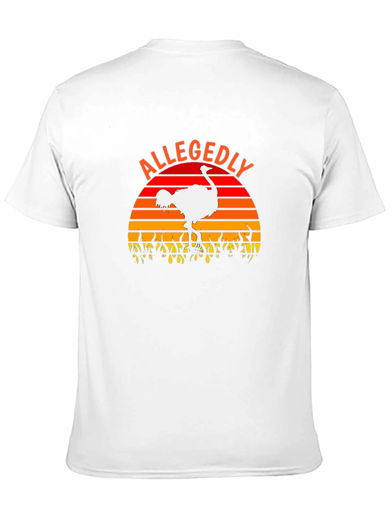 Allegedly Ostrich Sunset Graphic T-Shirt