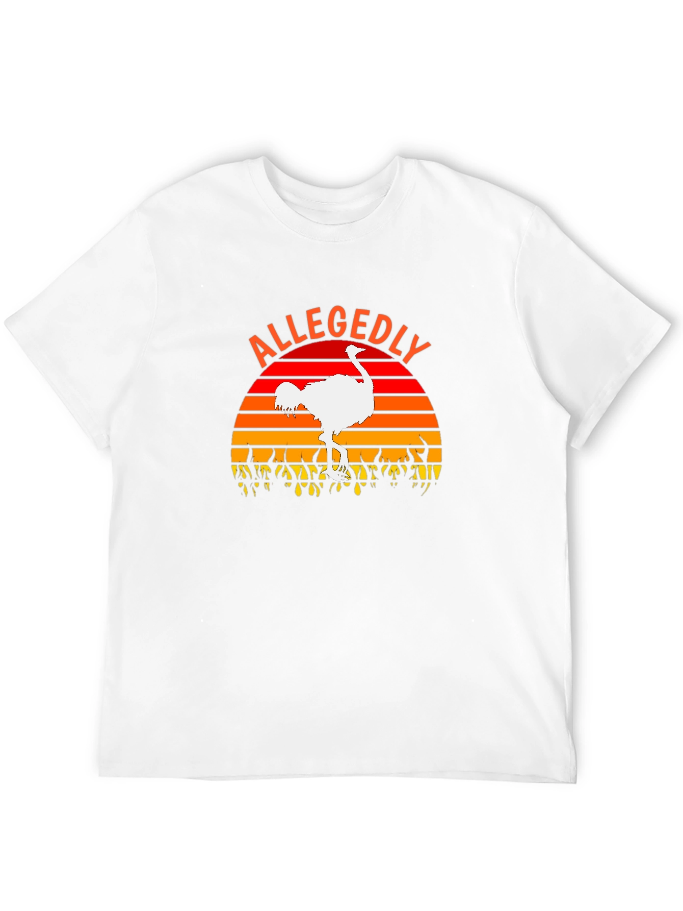 Allegedly Ostrich Sunset Graphic T-Shirt