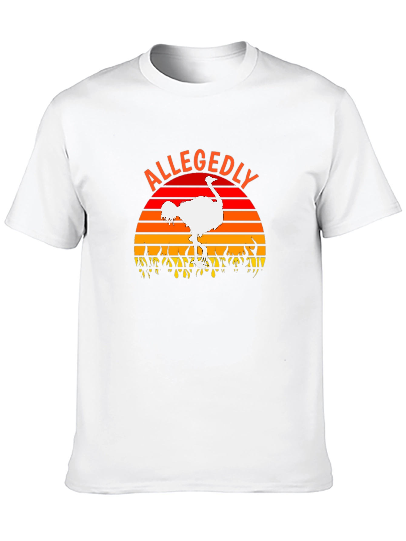 Allegedly Ostrich Sunset Graphic T-Shirt