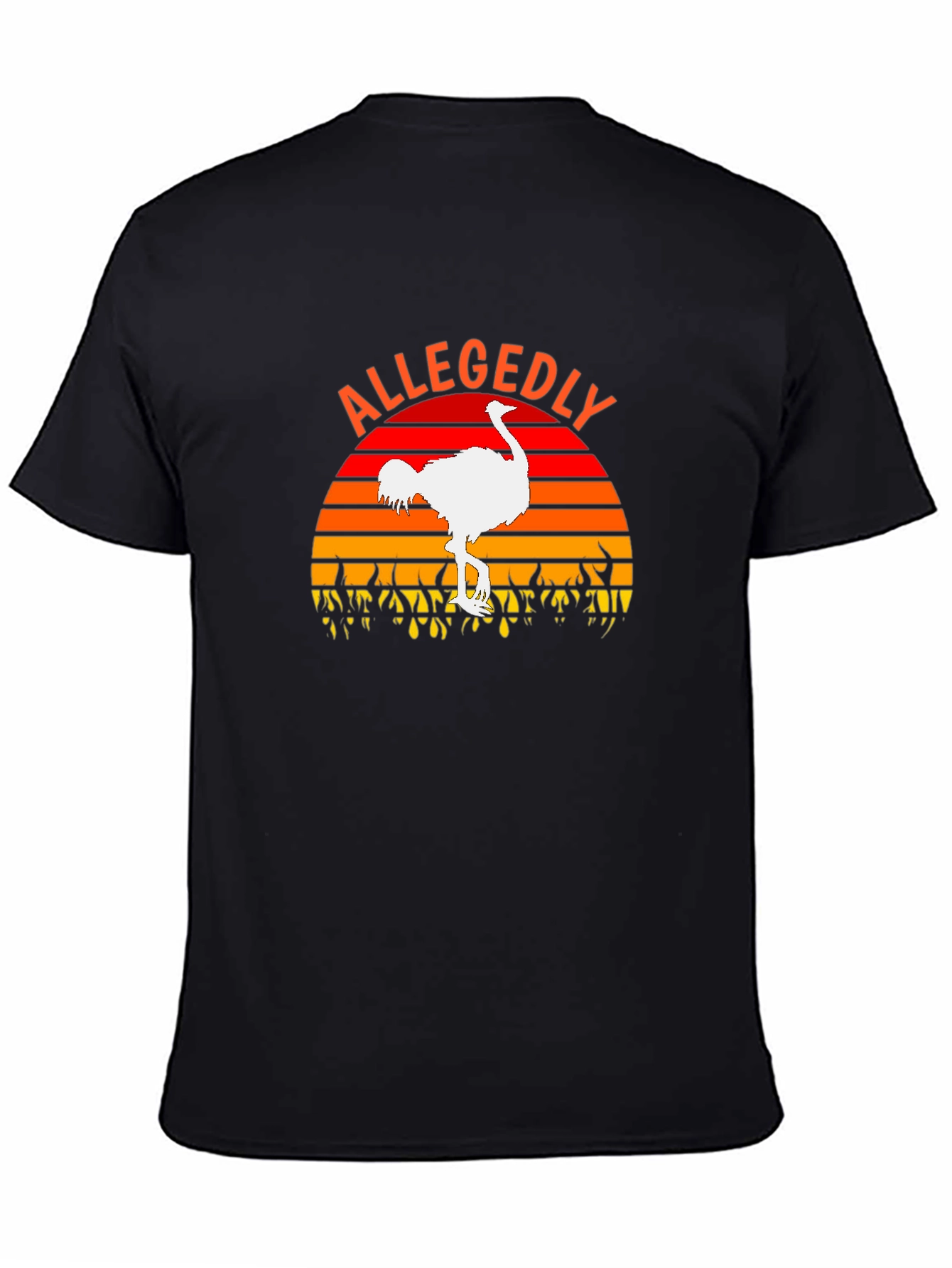 Allegedly Ostrich Sunset Graphic T-Shirt