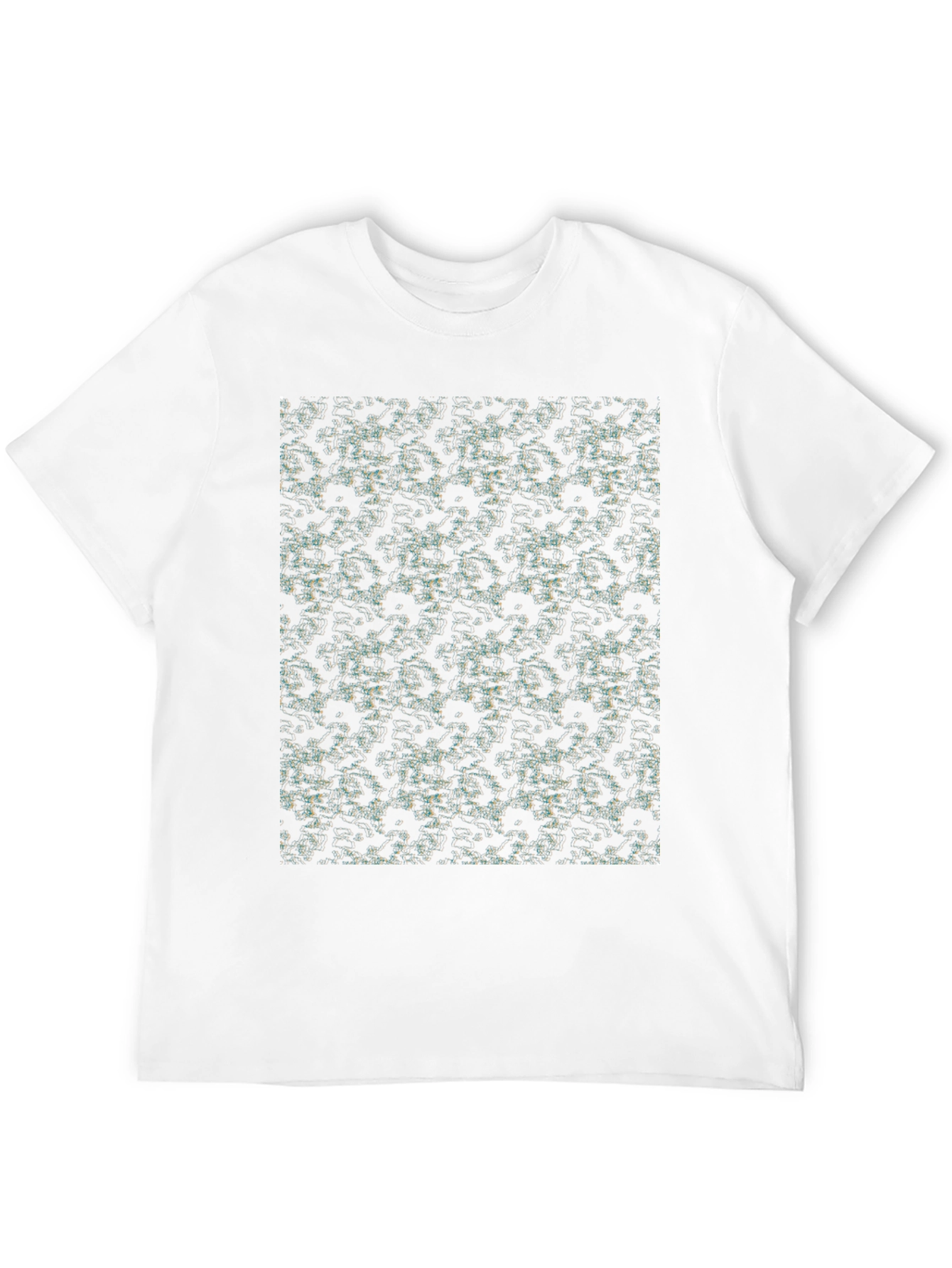 Abstract Pattern Black T-Shirt