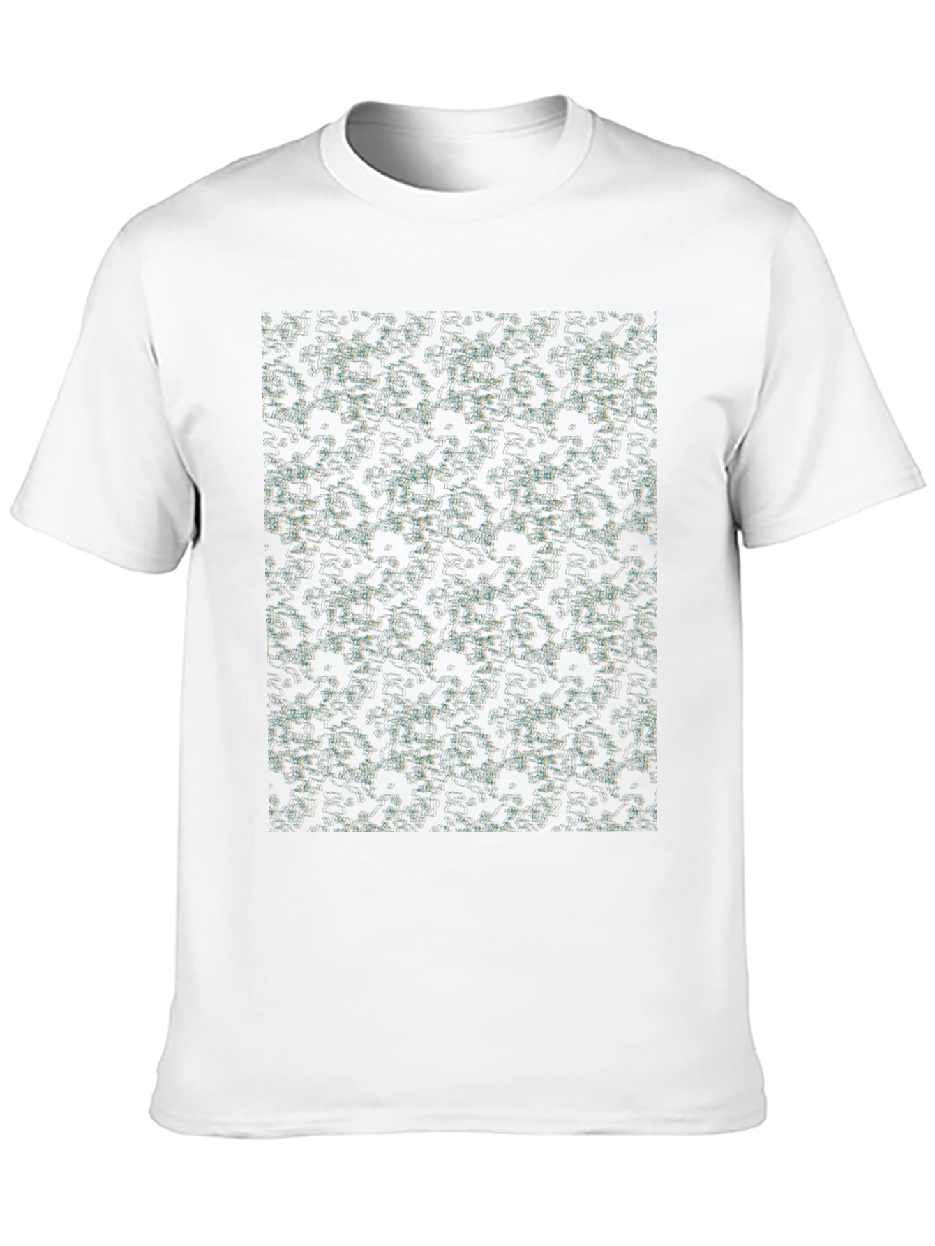 Abstract Pattern Black T-Shirt
