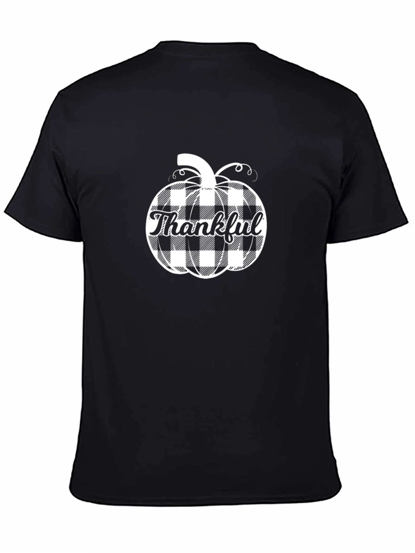 Thankful Pumpkin Plaid T-Shirt