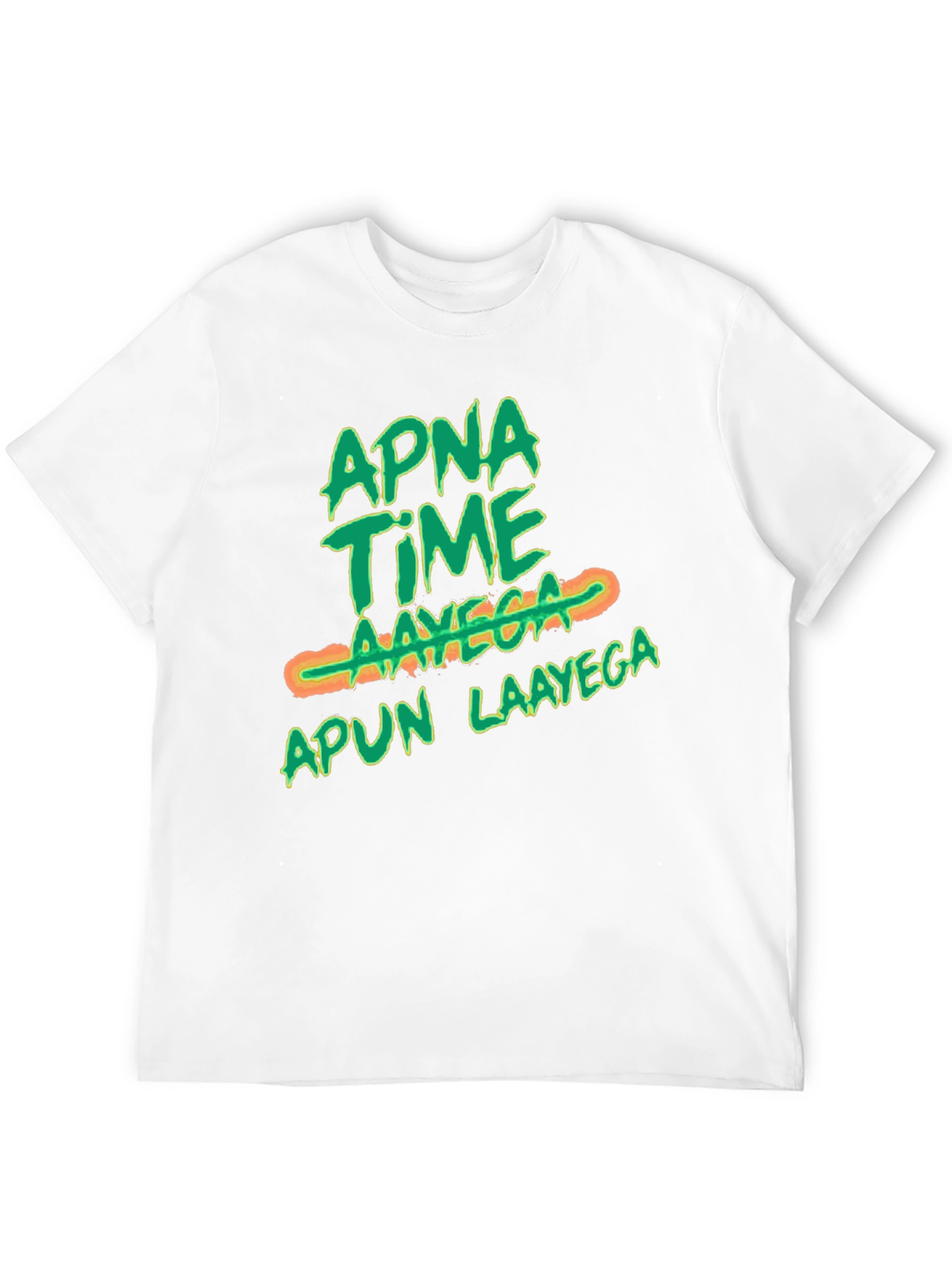 Apna Time Aayega Graphic Print Black T-Shirt