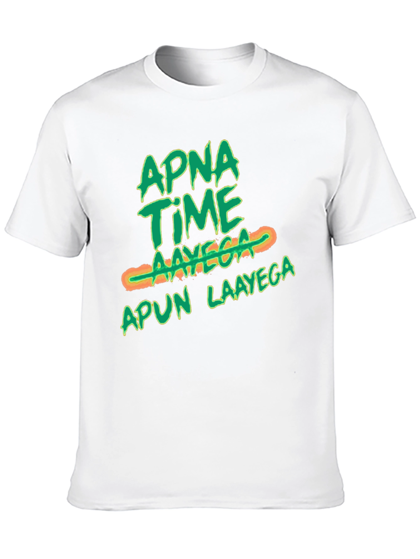 Apna Time Aayega Graphic Print Black T-Shirt