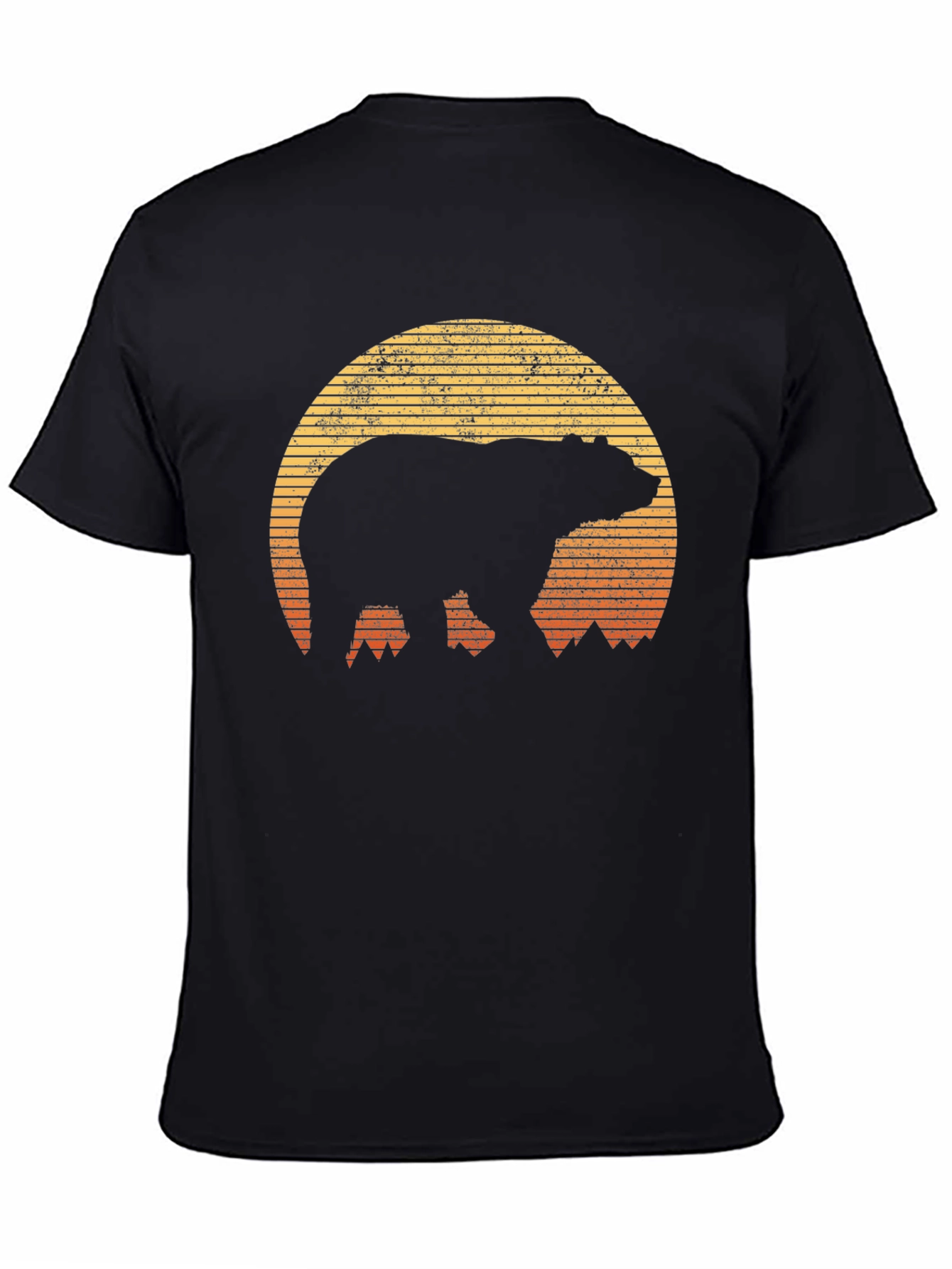 Bear Sunset Graphic T-Shirt - Outdoor Adventure Style