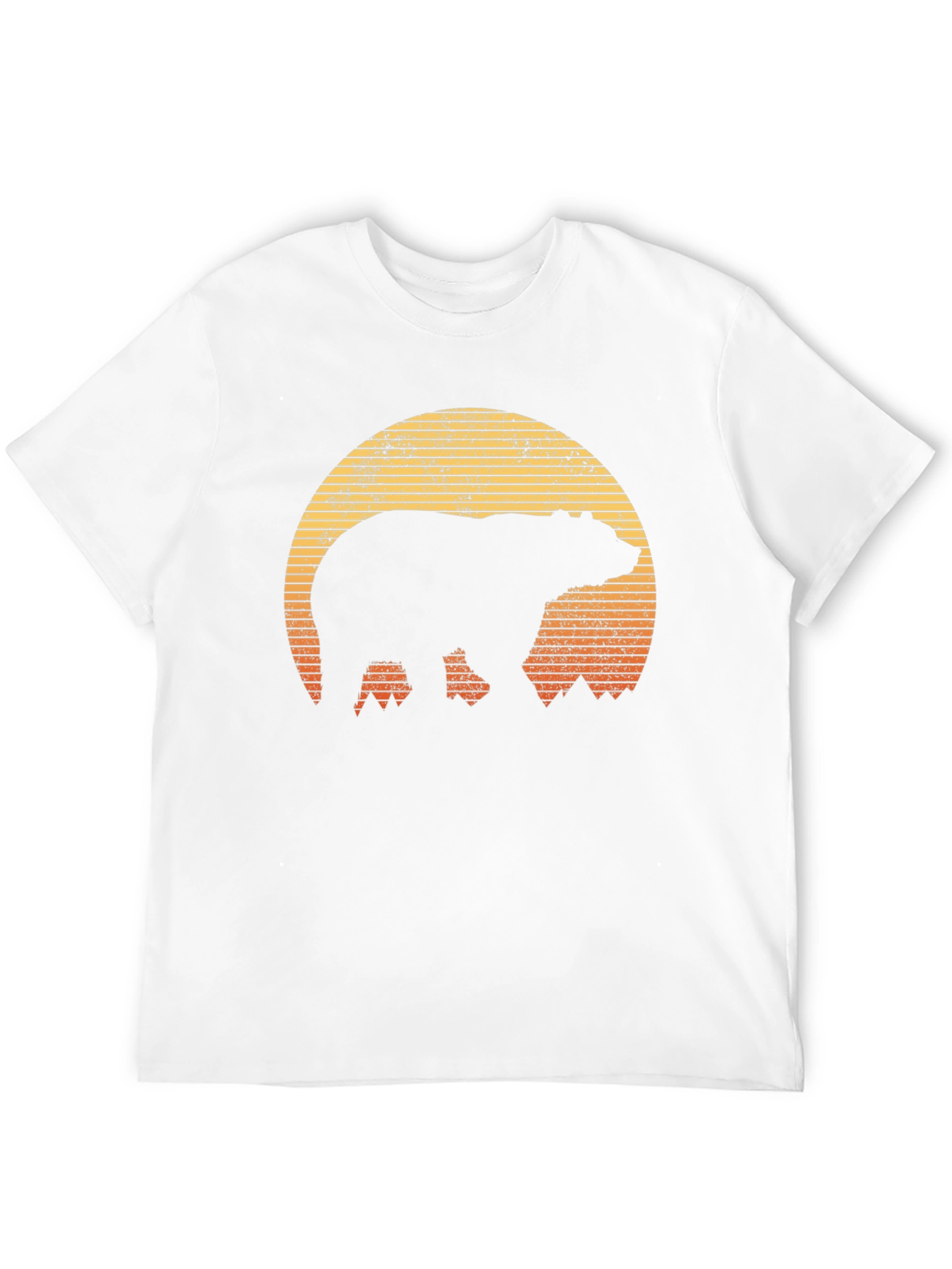 Bear Sunset Graphic T-Shirt - Outdoor Adventure Style